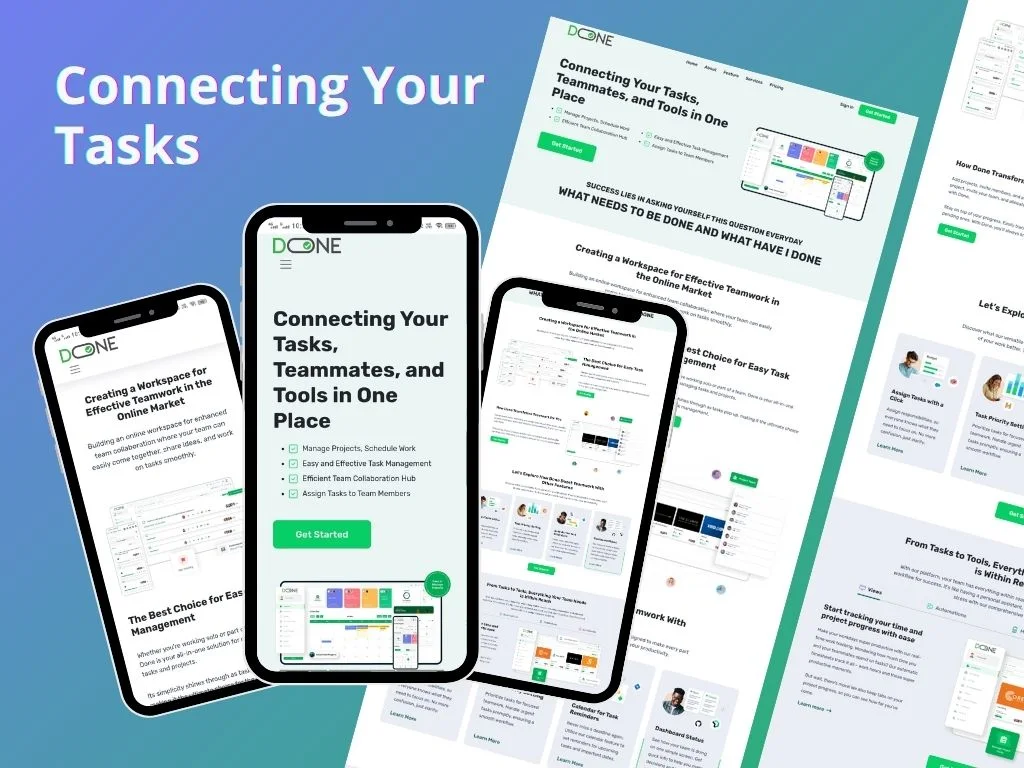 Done — marketing homepage