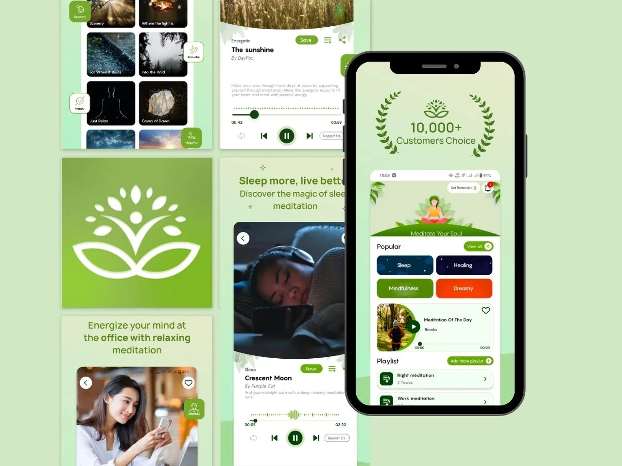 Soul Calm — meditation and sleep screens
