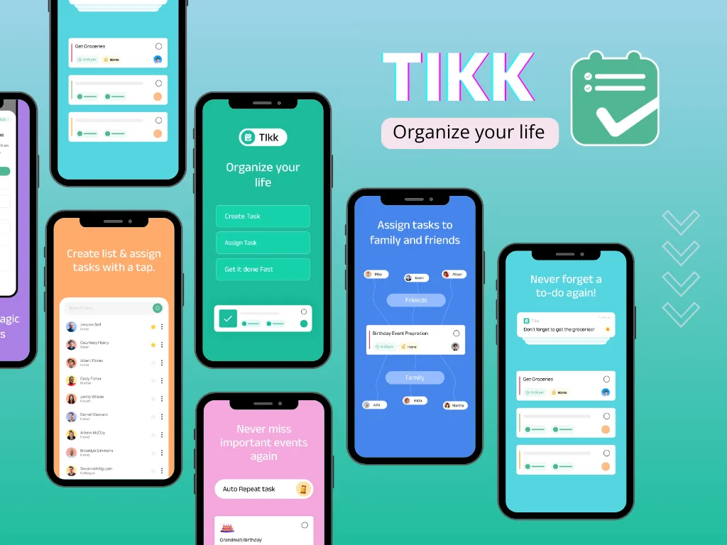 Tikk — create lists and assign tasks